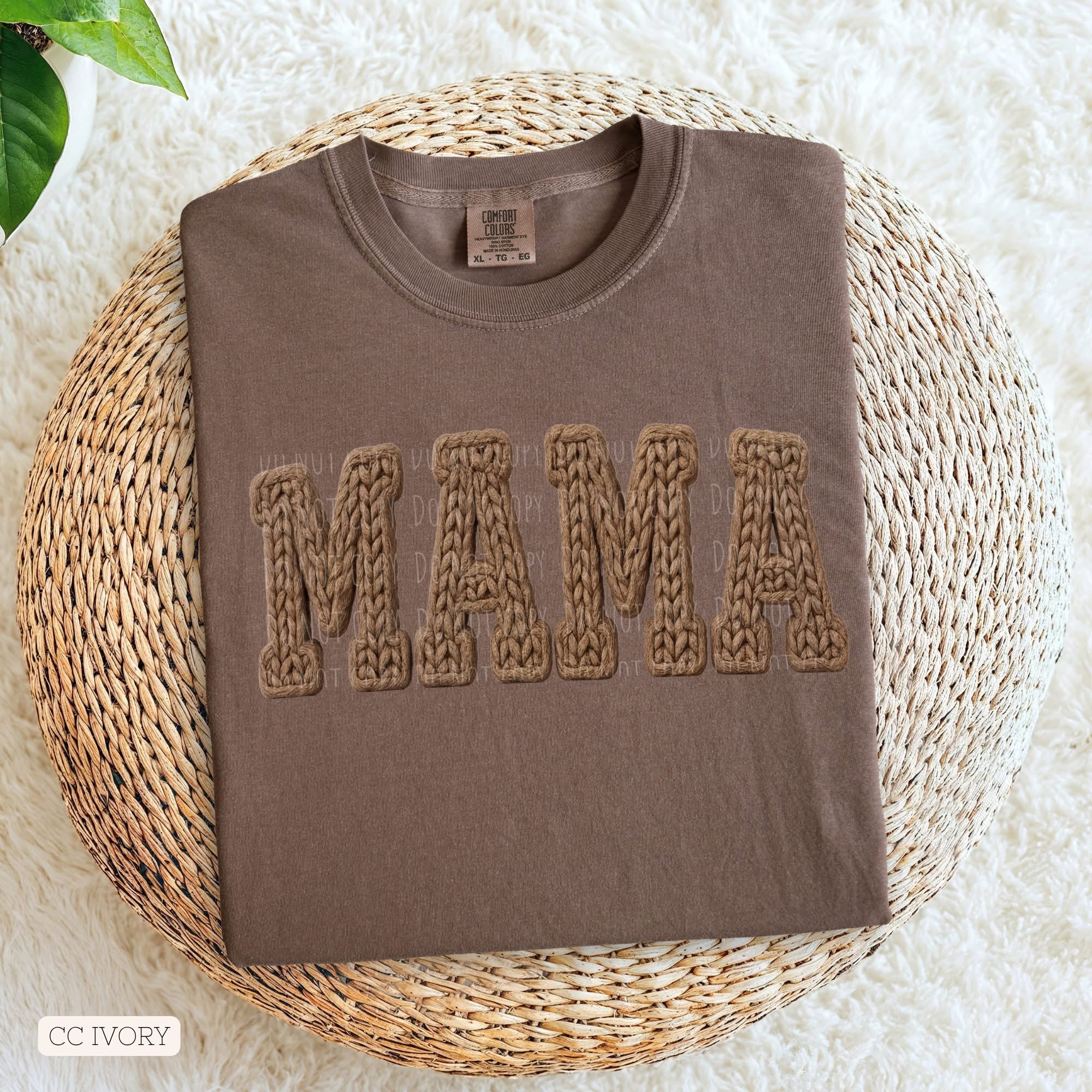 Faux Stitch Mama • ADULT Comfort Color T-Shirt