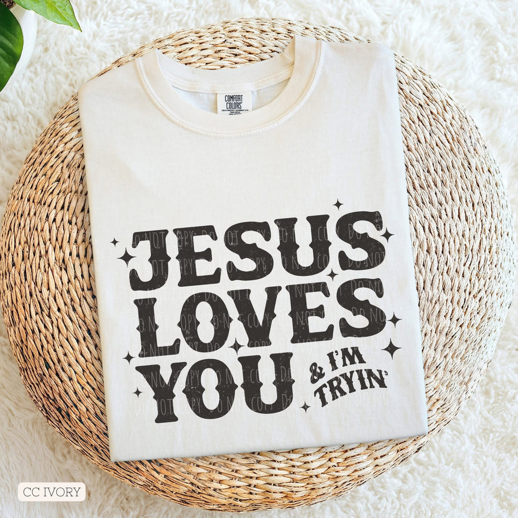 Jesus Loves you • ADULT Comfort Color T-Shirt