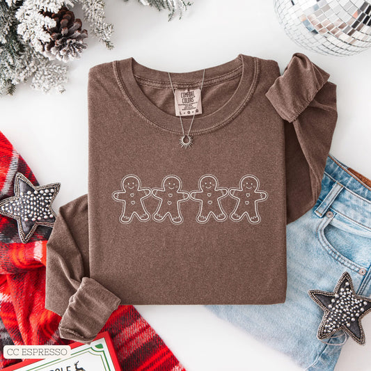 Gingerbread￼• ADULT Comfort Color Long Sleeve