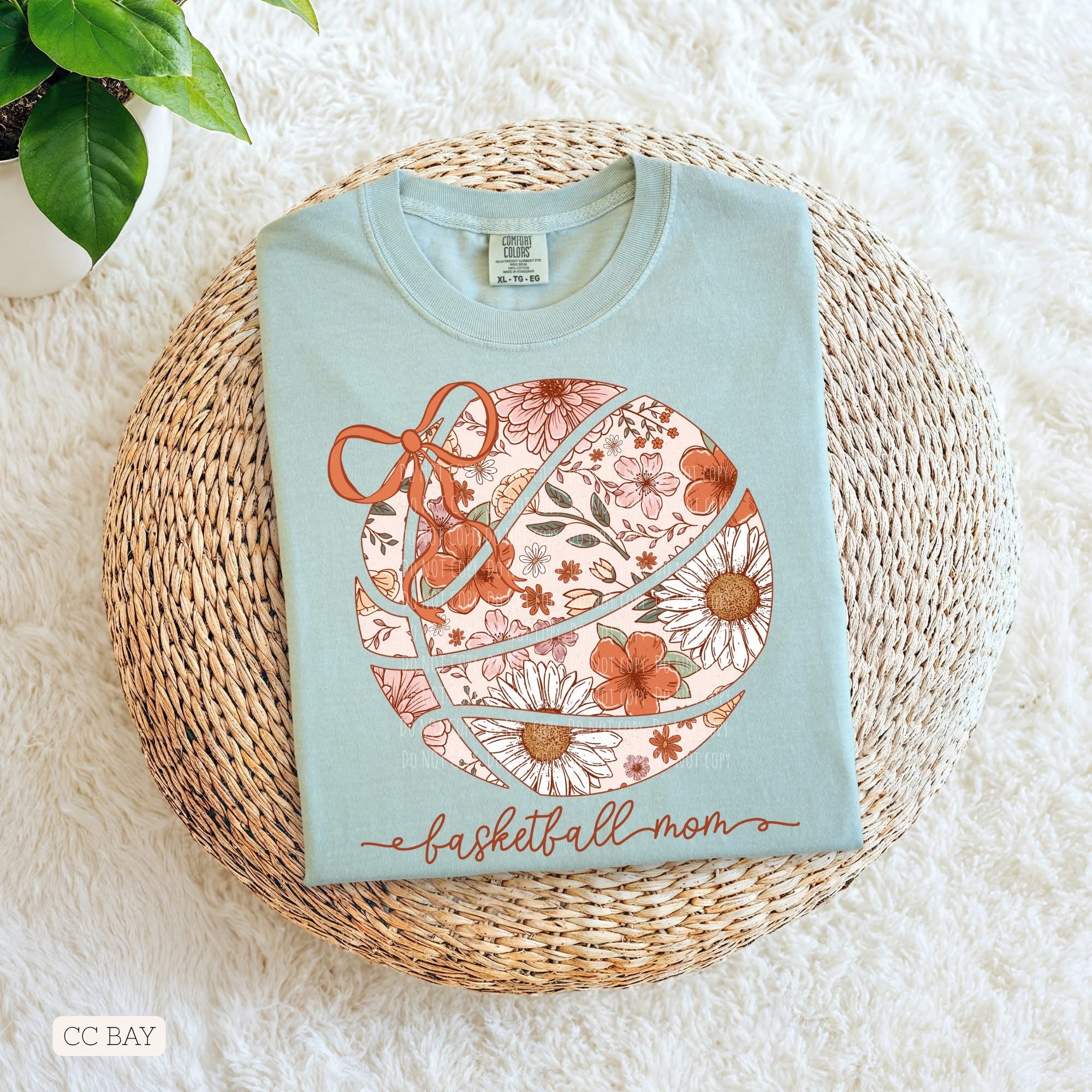 Basketball Mom • ADULT Comfort Color T-Shirt