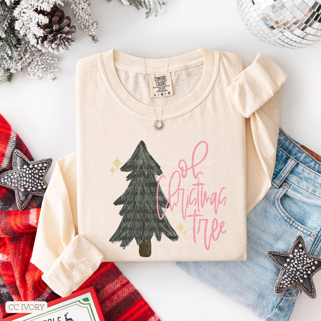 Oh Christmas Tree • ADULT Comfort Color Long Sleeve