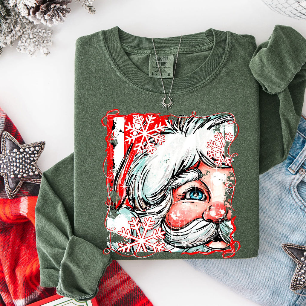 Santa • ADULT Comfort Color Long Sleeve