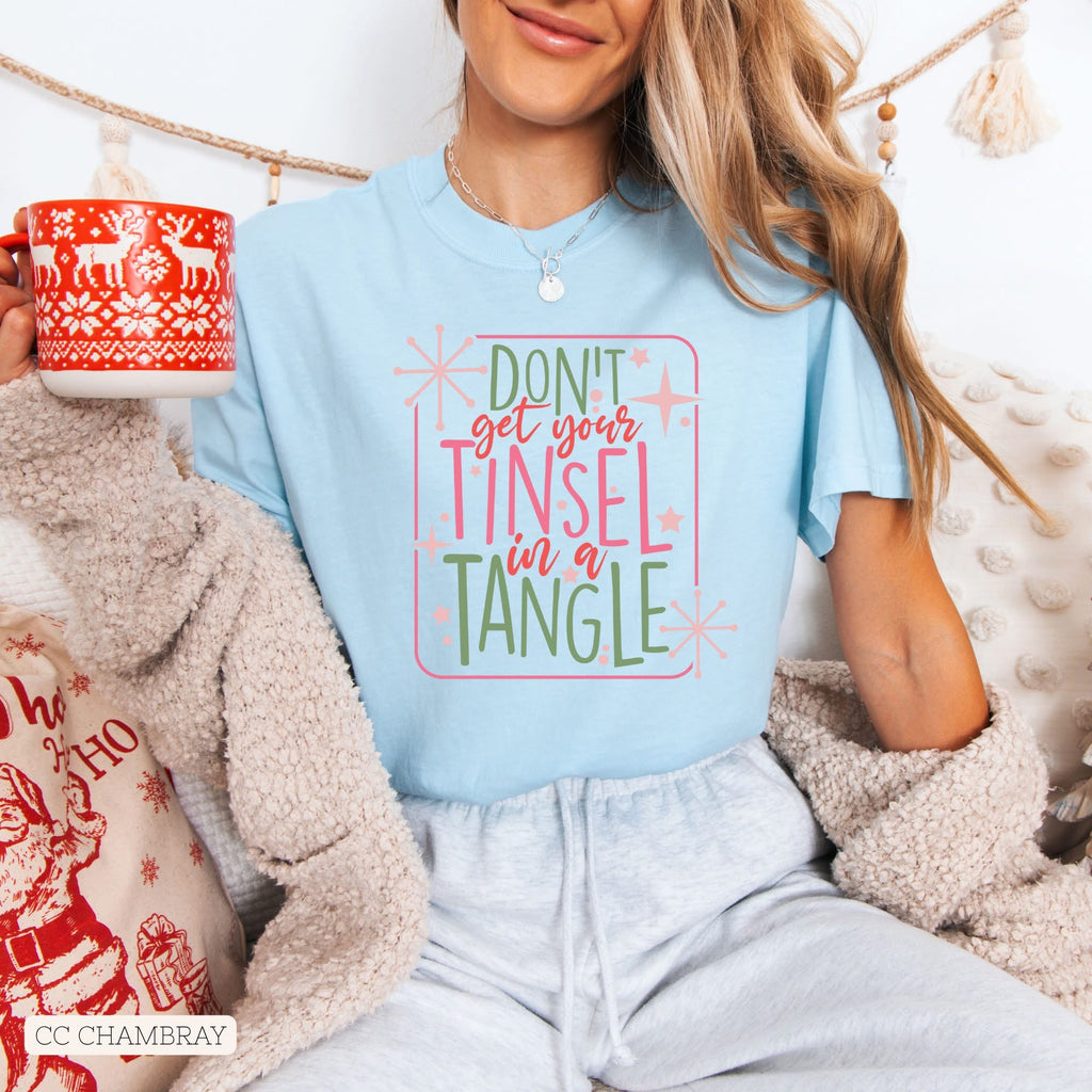 Tinsel in a Tangle • ADULT Comfort Color T-Shirt