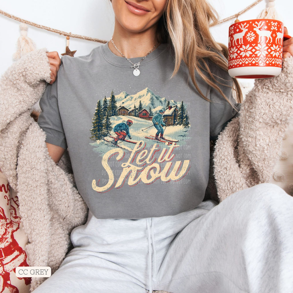 Let it Snow • ADULT Comfort Color T-Shirt