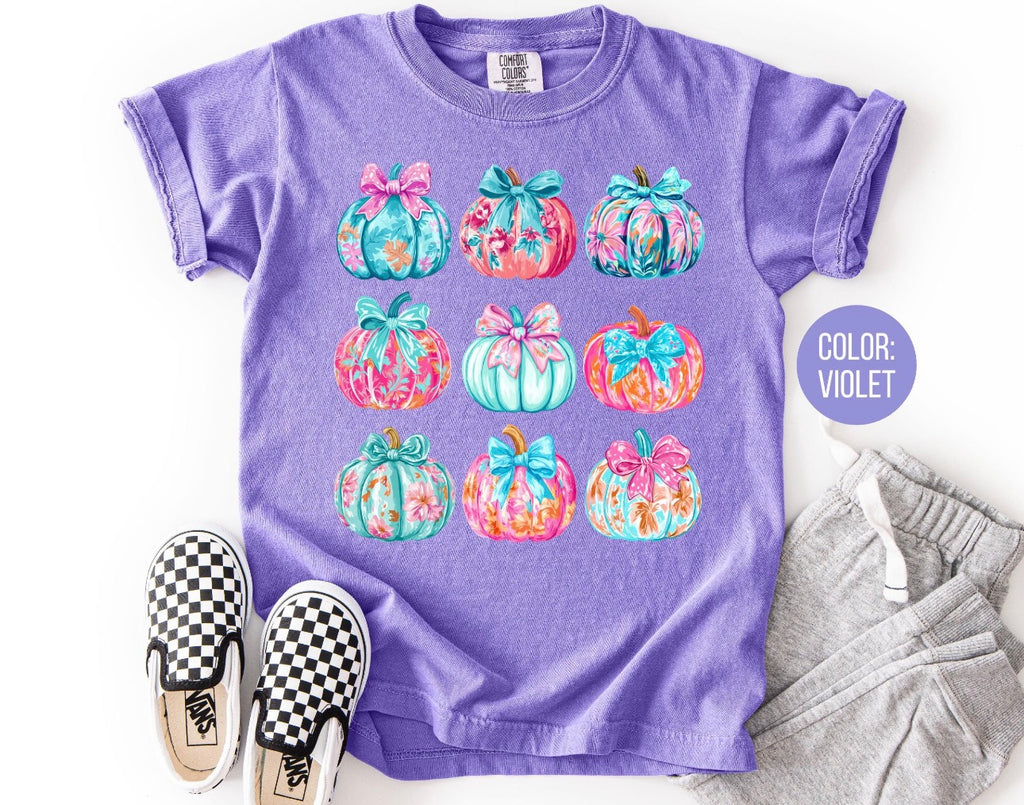 Stacked Pumpkins • YOUTH Comfort Color T-Shirt