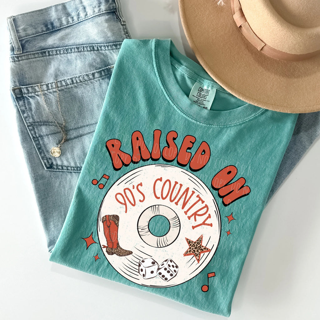 Raised on 90s • ADULT Comfort Color T-Shirt