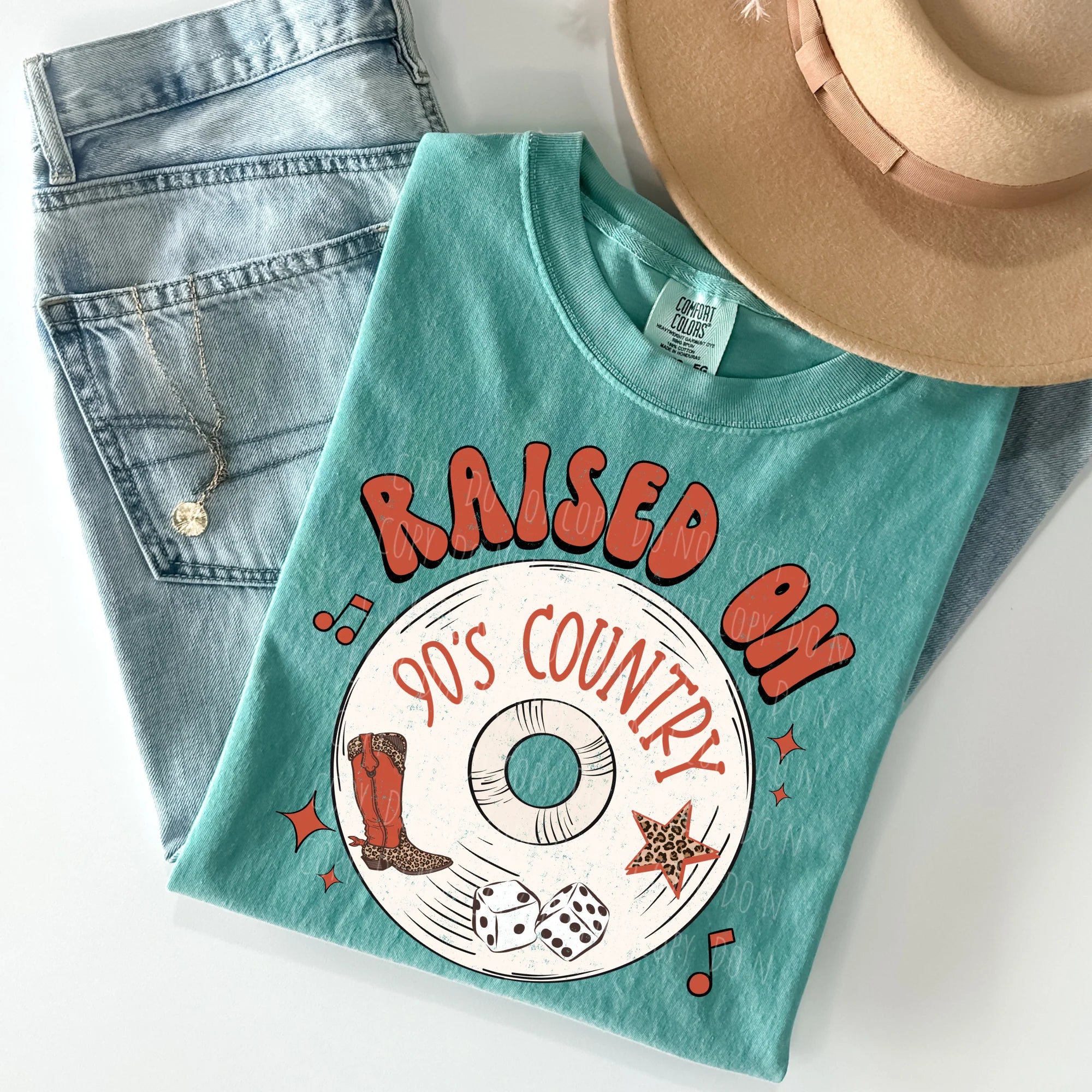 Raised on 90s • ADULT Comfort Color T-Shirt