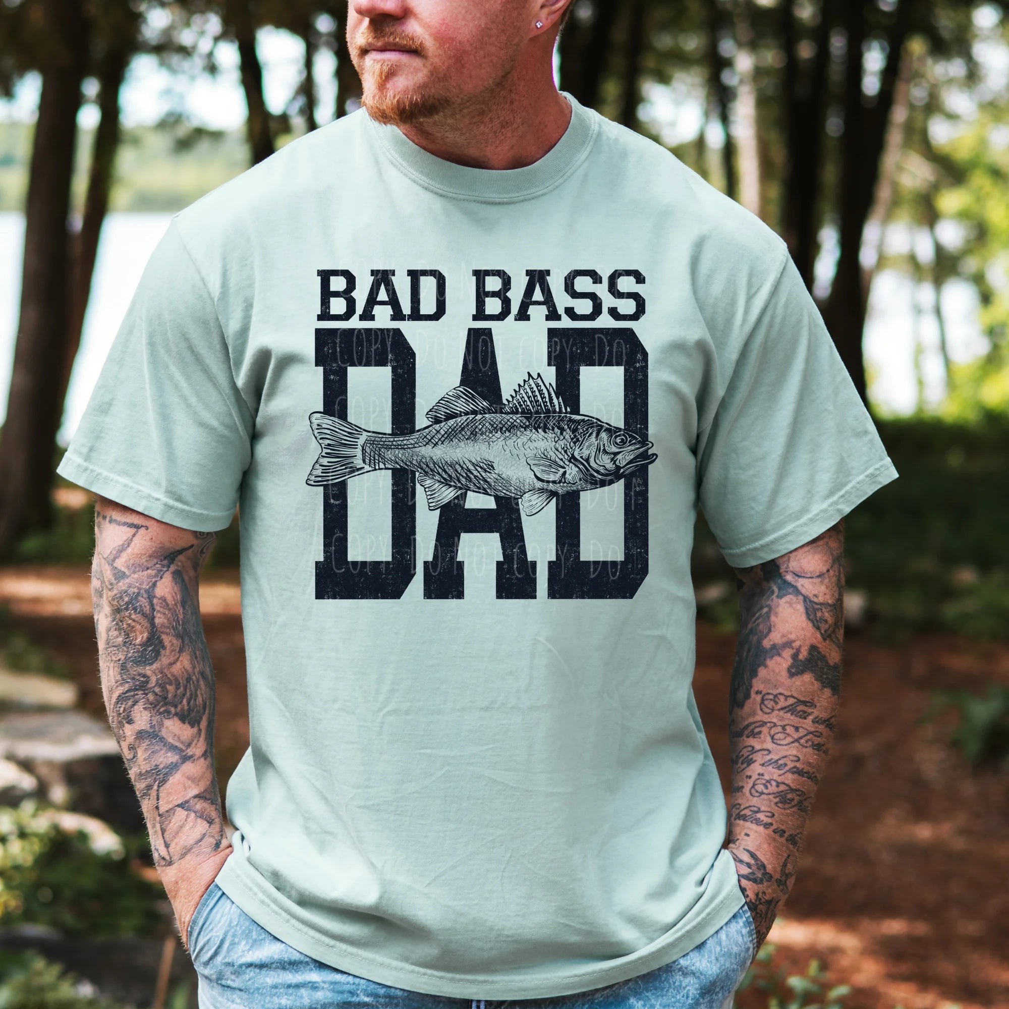 Bad Bass DAD • ADULT Comfort Color T-Shirt