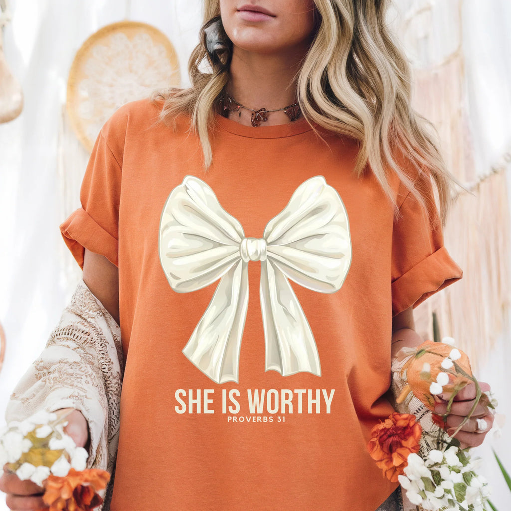 She is Worthy • ADULT Comfort Color T-Shirt